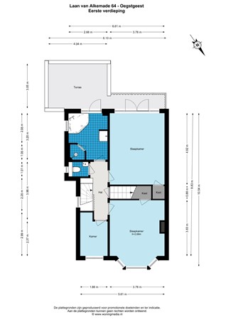 Floorplan - Laan van Alkemade 64, 2341 LK Oegstgeest